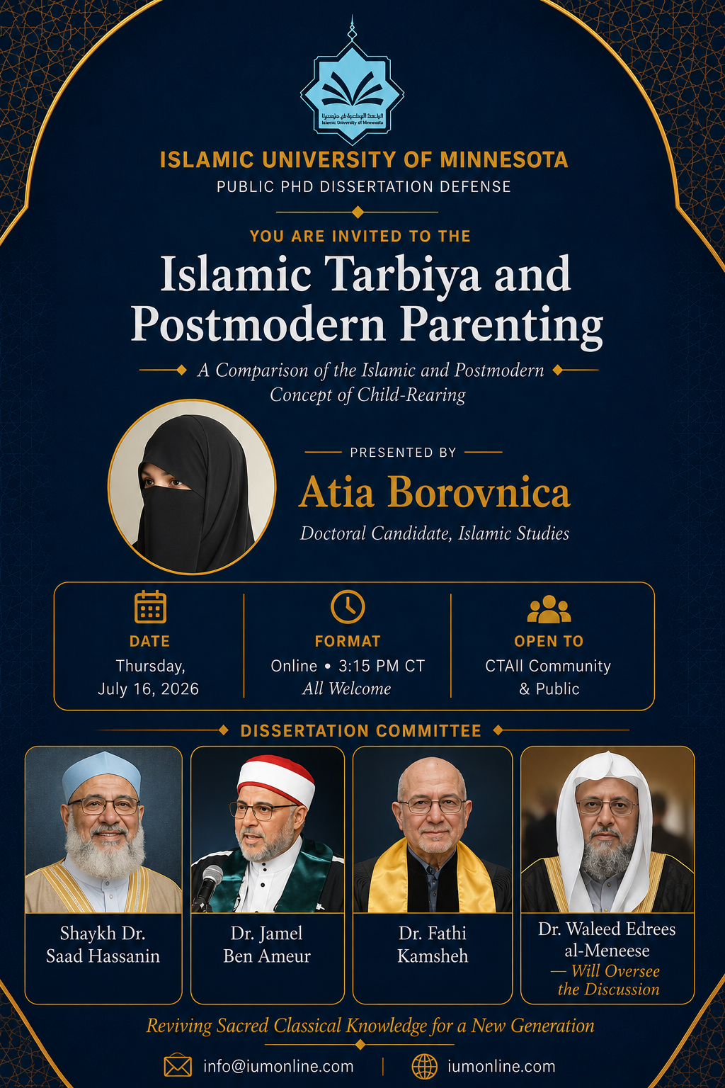 Atia Borovnica — PhD Dissertation Defense